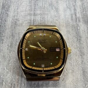 Sonic Electra Quartzomatic Watch Electronically Timed Swiss No Strap